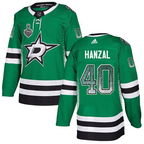Adidas Men Dallas Stars #40 Martin Hanzal Green Home Authentic Drift Fashion 2020 Stanley Cup Final Stitched NHL Jersey